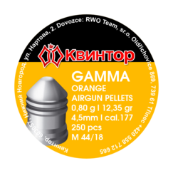 Kvintor Gamma Orange cal.4,5mm 250ks