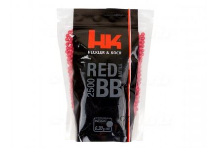 BB Kuličky 6mm 0,30g 2500 ks červené Heckler&Koch
