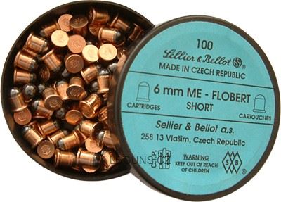 Flobertové náboje cal. 6mm kulatá 100ks